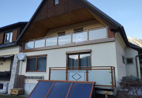 Aluminiumgeländer mit Glas