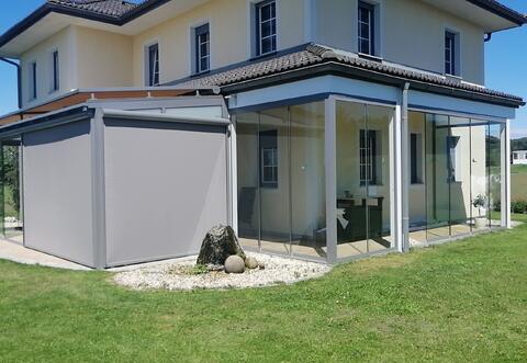 Sommergarten mit Beschattung