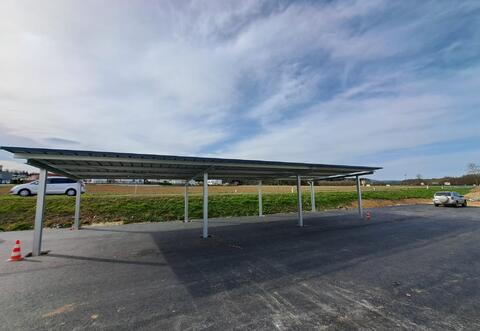 Stahl Carport Wohnhausanlage