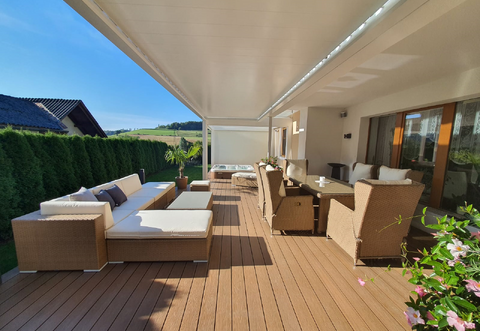 Lamellendach geschlossen