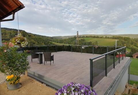 Aluminium-Glasgeländer